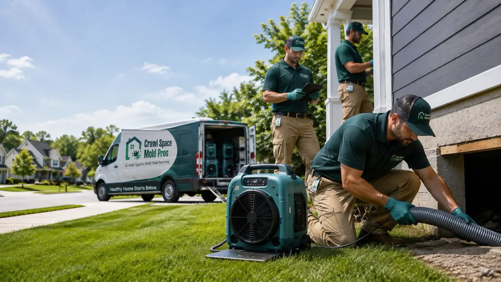 Crawl Space Mold Removal in Elgin, ND